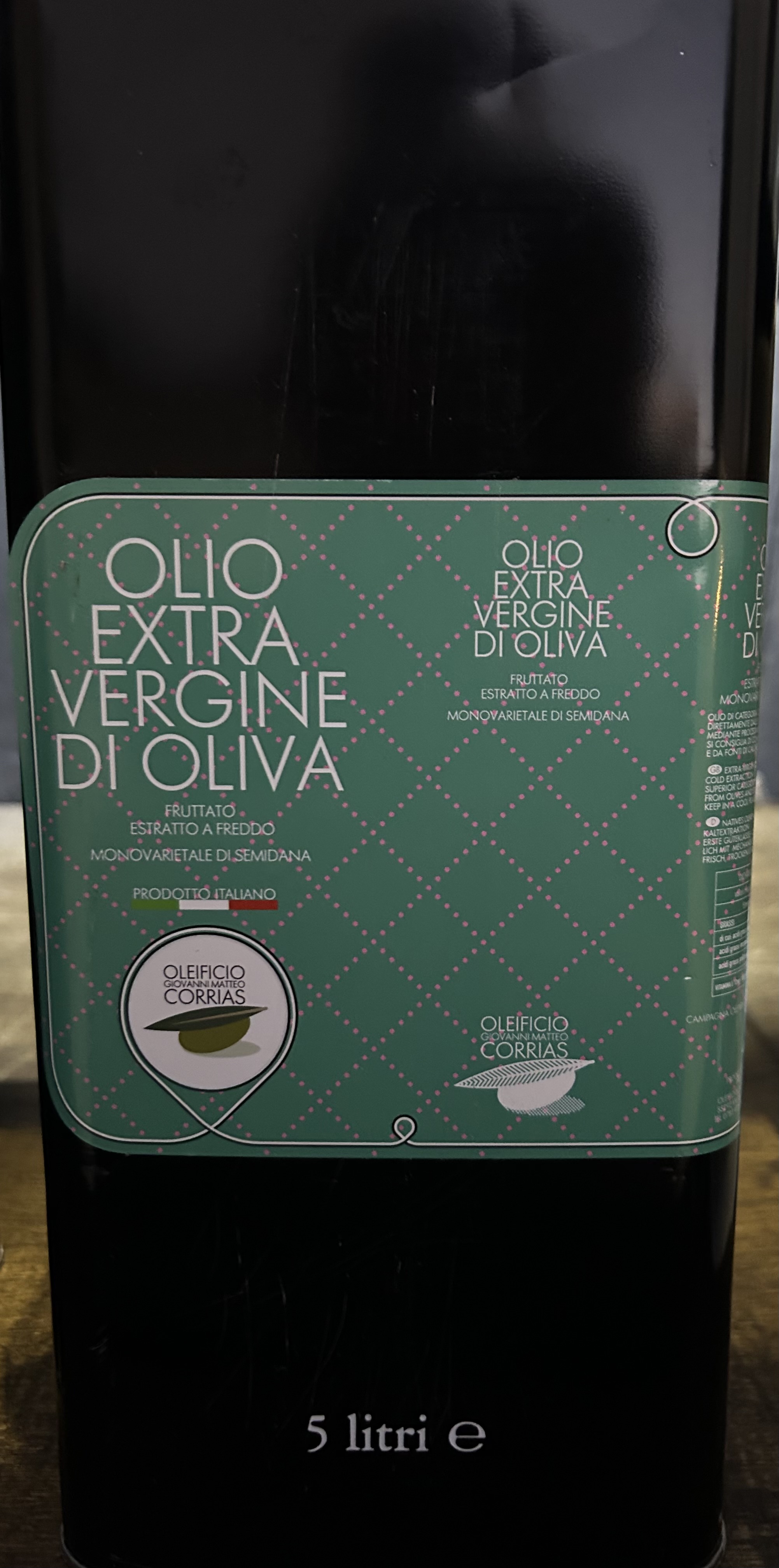 Sardegna Organic Olive Oil 5 Litres